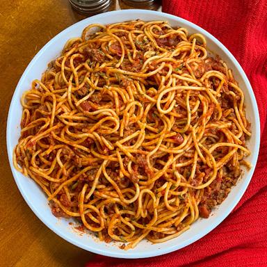 Jollof spaghetti