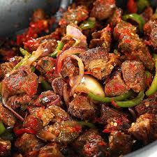 Asun (peppered goat meat)
